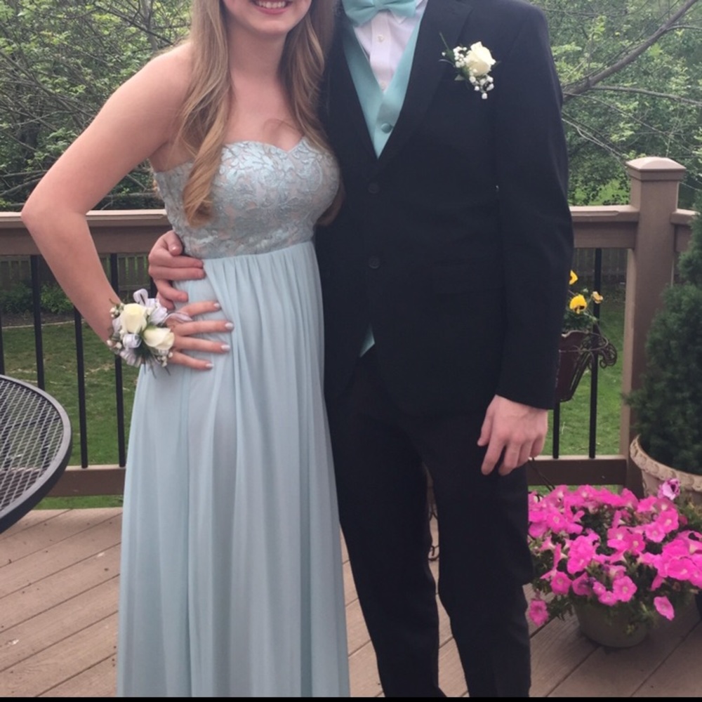 ✨PROM Speckless Sea Foam Green Prom Dress✨